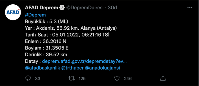 Antalya'da şiddetli deprem! 5.3'lük depremin merkez üssü Alanya AFAD'dan açıklama - Resim: 0