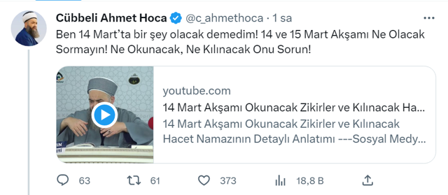 Cübbeli Ahmet Hoca bu gece için uyarmıştı! İstanbul'da deprem mi olacak? Okunacak dualar neler... - Resim: 0
