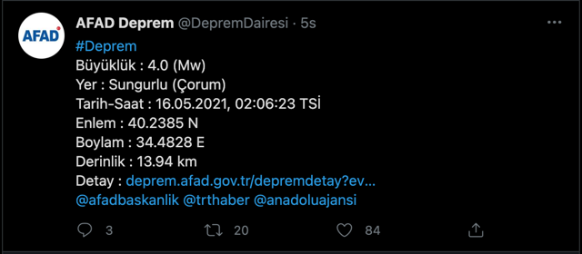 Çorum Sungurlu'da korkutan deprem! Gece arısı fena sallandılar - Resim: 0