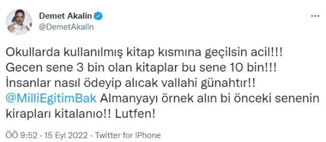 Demet Akalın yine dilin kemiği yok dedirtti! Kitap fiyatlarına resmen isyanını böyle gösterdi - Resim: 1
