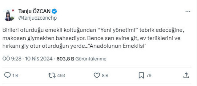 Tanju Özcan'dan Kılıçdaroğlu'na: Ev terliklerini ve hırkanı giy, otur oturduğun yerde - Resim: 0