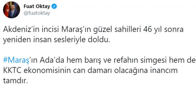 Cumhurbaşkanı Yardımcısı Oktay: Maraş, KKTC ekonomisinin can damarı olacak - Resim: 0