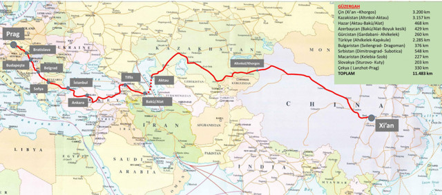 Çin - Türkiye - Prag tren hattı güzergahı! Seferler başladı Türkiye'deki durakları - Resim: 0