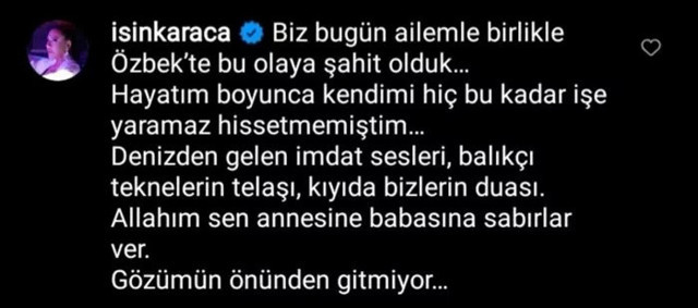 İzmir Urla'da 13 yaşındaki Hamdullah'ın hayatını kaybetmesi Işın Karaca'yı yıktı - Resim: 0