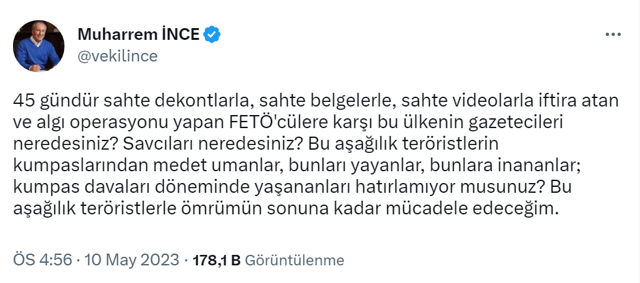 Muharrem İnce İzmir ve Manisa programlarını aniden iptal etti! 'Durumu gerçekten kritik' - Resim: 0