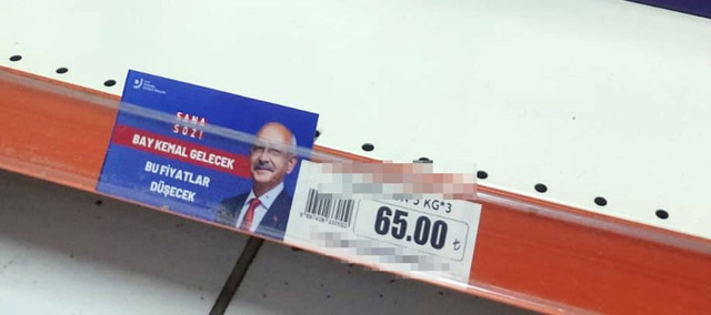 CHP o etiketlerden kopya çekti! Market rafları Kılıçdaroğlu etiketleriyle doldu: Bu fiyatlar düşecek - Resim: 1