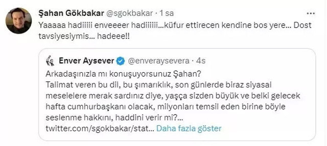 Şahan Gökbakar ile Enver Aysever kapıştı! Kendine küfrettireceksin şimdi! Dingil... - Resim: 1