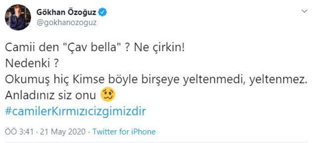 İzmir'de camilerden 'Çav Bella' çalmasına ünlü isimler de sessiz kalmadı - Resim: 4