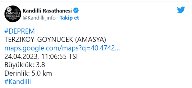 Amasya'da deprem oldu! Çevre illerden de hissedildi Kandilli açıkladı... - Resim: 0