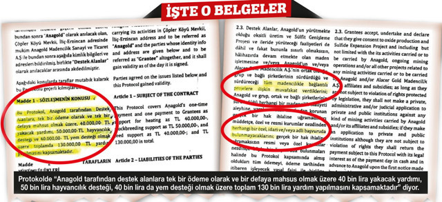 Anagold Madencilik, köylülere 130'ar bin lira 'sus payı' vermiş! 'Dava açmayacağım' garantisi... - Resim: 0