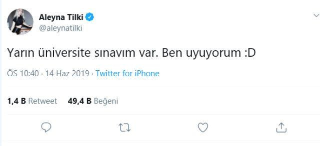 Üniversite sınavına  Aleyna Tilki girdi. 'Nasıl geçti' sorusuna bakın ne cevap verdi - Resim: 3