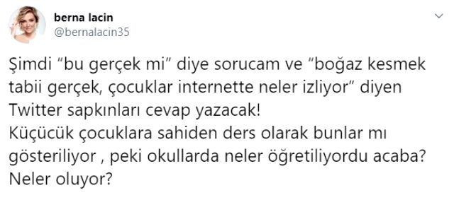 Berna Laçin EBA TV'de gösterilen kafa kesme sahnelerine isyan etti! Bu gerçek mi? - Resim: 3