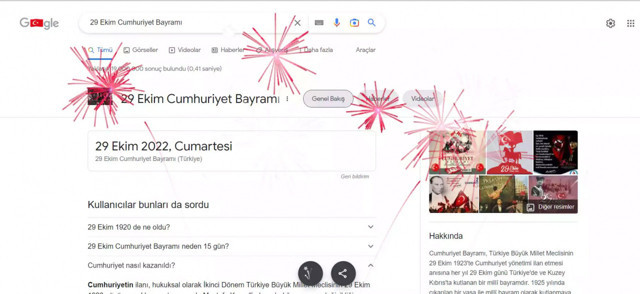 Google 29 Ekim Cumhuriyet Bayramı'nı böyle kutladı - Resim: 0