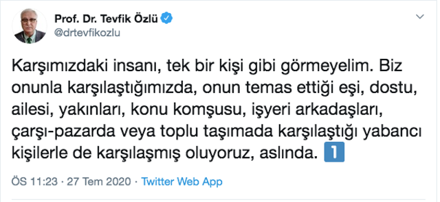 Bilim Kurulu Üyesi Tevfik Özlü açıkladı! Her on bin kişiden 25'i virüsü taşıyor - Resim: 0