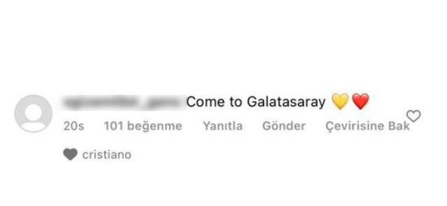Cristiano Ronaldo "Come to Galatasaray" yorumunu beğendi! Sosyal medya yıkıldı - Resim: 0