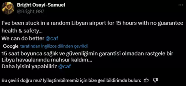 Fenerbahçeli Osayi Samuel Libya'da mahsur kaldı - Resim: 0