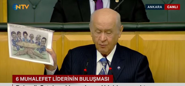 MHP lideri Devlet Bahçeli'den altılı masa toplantısı için sert eleştiri: Bunların altısını toplasanız bir etmez - Resim: 0