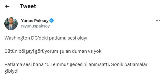 ABD'nin başkenti Washington’da büyük patlama! Ses Beyaz Saray'dan duyuldu, nedeni belli oldu! - Resim: 0