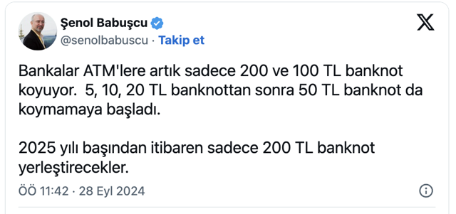Prof. Dr. Şenol Babuşcu duyurdu: ATM'lerde yeni dönem! 2025 yılından itibaren... - Resim: 0