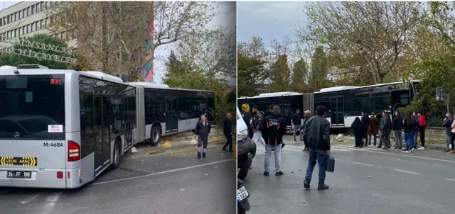 Kontrolden çıkan metrobüs duvara çarptı! Yaralılar var - Resim: 2