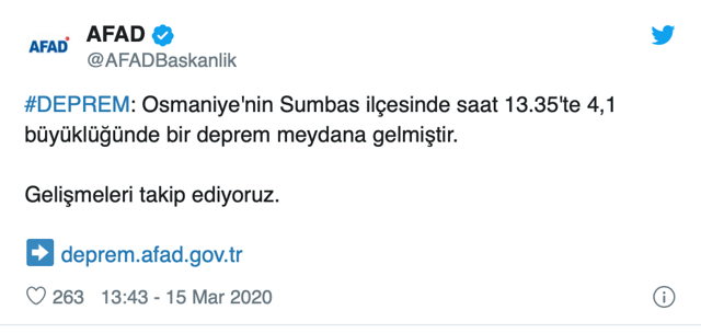 Osmaniye'de 4.1 şiddetinde deprem! AFAD ve Kandilli açıkladı - Resim: 1