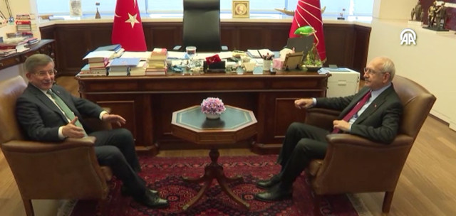 CHP lideri Kemal Kılıçdaroğlu Ahmet Davutoğlu ile görüştü - Resim: 0