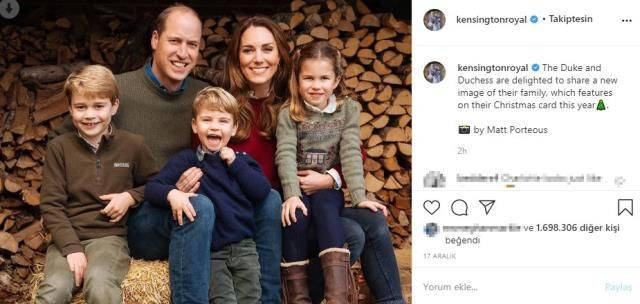 Kraliyet Ailesi ve dünyaca ünlü isimler yılbaşına özel poz verdi gelenek bozulmadı - Resim: 2