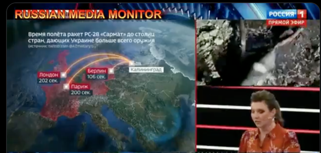 Rus devlet televizyonu yayınladı! İşte Berlin, Londra ve Paris'i vuracak nükleer saldırının haritası - Resim: 0