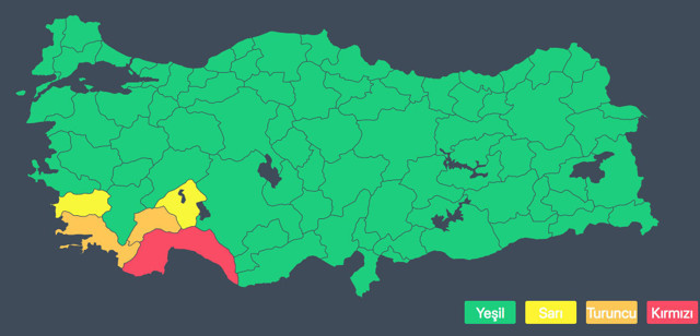 Antalya saatlik hava durumu! Meteoroloji kırmızı alarm verdi - Resim: 3
