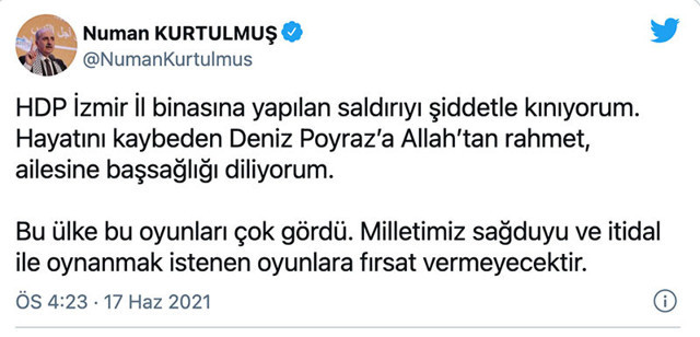 HDP'ye saldırı provokasyonu tutmadı! Siyaset dünyası "Bu ülke bu oyunları çok gördü" dedi - Resim: 1