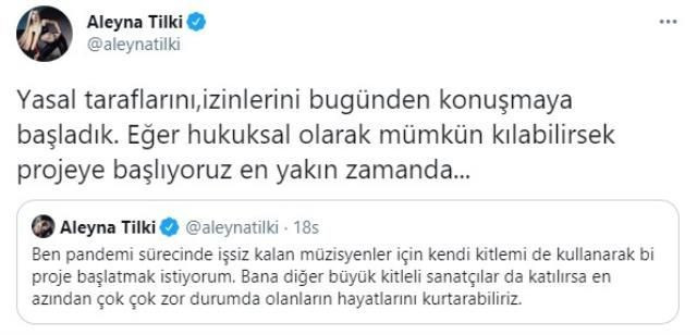 İşsiz kalan müzisyenler için Aleyna Tilki harekete geçti herkesin takdirini kazandı - Resim: 2