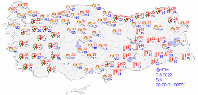 Meteoroloji'den sarı kodlu uyarı: 10 ilde kuvvetli sağanak Denizli Burdur Antalya Ankara - Resim: 2