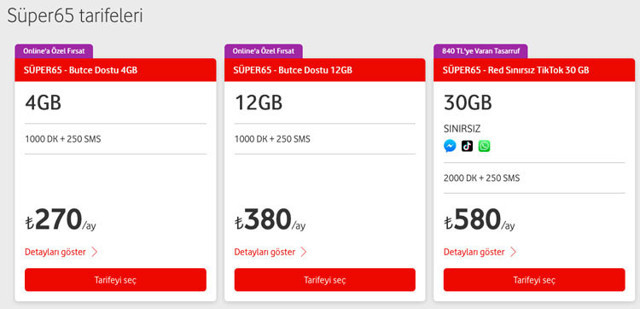 Vodafone'dan 65 yaş ve üzeri için yeni tarife - Resim: 0