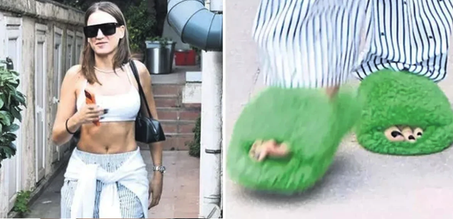 Serenay Sarıkaya'nın terliklerinin fiyatı dudak uçuklattı! - Resim: 1