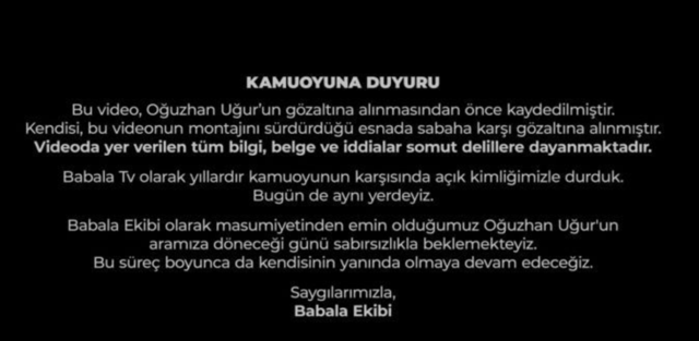 Babala TV yayımladı: Oğuzhan Uğur gözaltına alınmadan önce video çekmiş - Resim: 0