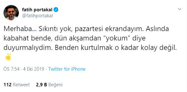 Fatih Portakal "Kovuldu" iddialarına cevap verdi - Resim: 0