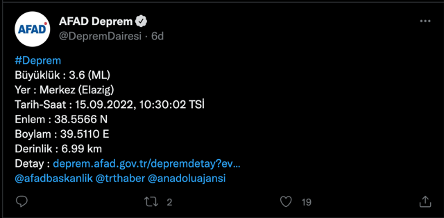 Elazığ'da deprem oldu! AFAD'dan son dakika açıklama geldi - Resim: 0
