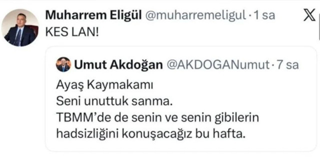 Ankara'nın Ayaş Kaymakamı'ndan CHP'li vekile "Kes lan" çıkışı - Resim: 0