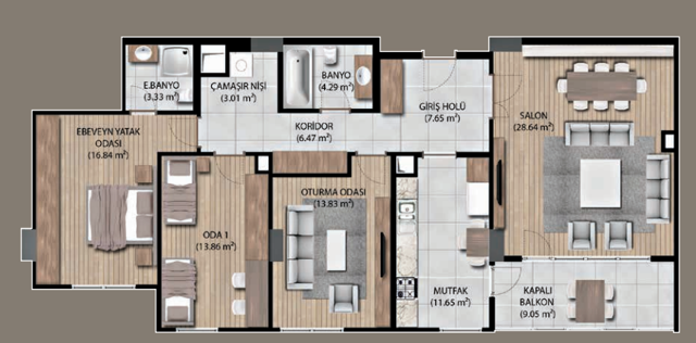 Niğde TOKİ Emlak Konut evleri fiyatları! 2+1 daire 252 bin lira - Resim: 1