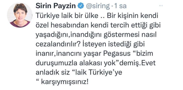 Sabah yazarı Altınok'tan Pegasus çalışanları için dikkat çeken çıkış: Bu da neyin nesi? - Resim: 0