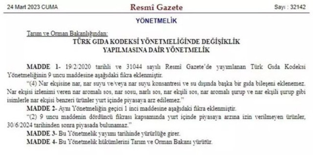 Nar ekşisi yasaklandı mı? Nar ekşisinin zararı ne, artık neden satılmayacak? - Resim: 0