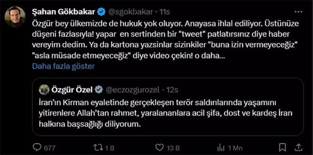 Şahan Gökbakar, Özgür Özel'le dalga geçti! 'Kartona yazsınlar sizinkiler...' - Resim: 0