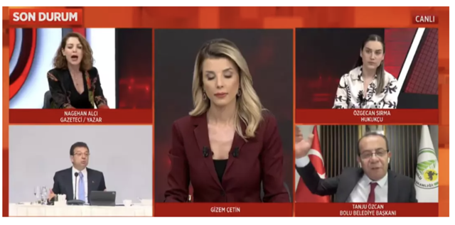 Canlı yayında büyük kavga! Tanju Özcan ve Nagehan Alçı birbirine girdi - Resim: 0
