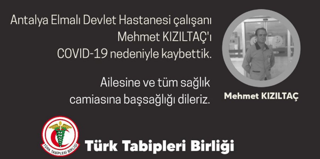 Bir sağlık çalışanı daha koronavirüse yenik düştü! Türk Tabipleri Birliği açıkladı - Resim: 0