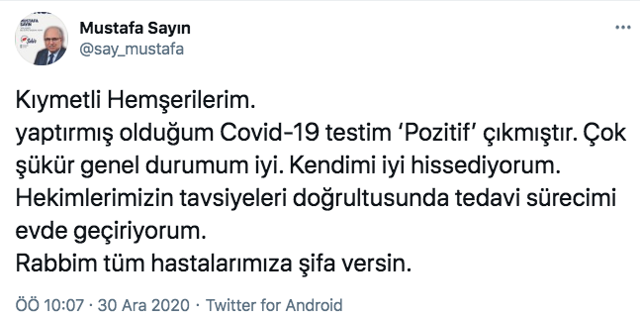 Hatay Yayladağı Belediye Başkanı Mustafa Sayın hayatı kaybetti! 'Durumum iyi' demişti - Resim: 0