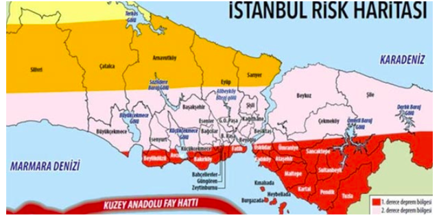 İstanbul depreminde fay hattı üstündeki ilçeler hangisi 2020 - Resim: 0
