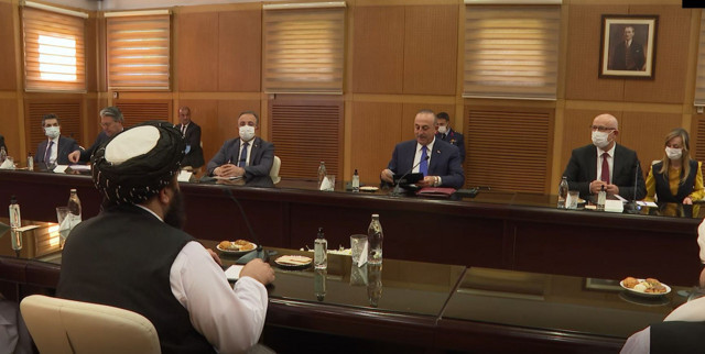 Bakan Çavuşoğlu'ndan Taliban heyeti ile görüşme sonrası ilk açıklama - Resim: 1