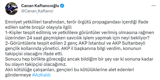 Canan Kaftancıoğlu: "Apo'yu çıkartacağız" afişlerini AK Parti Gençlik kolları yöneticileri bastırmış - Resim: 0