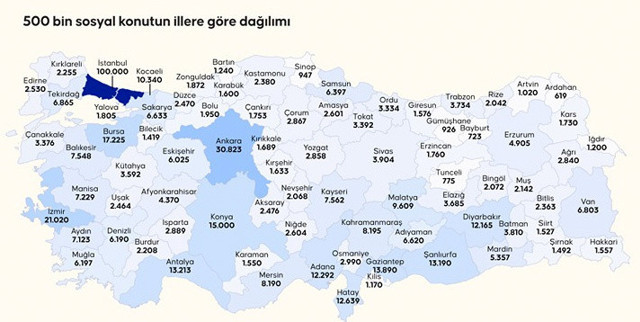 toki konutları haritası