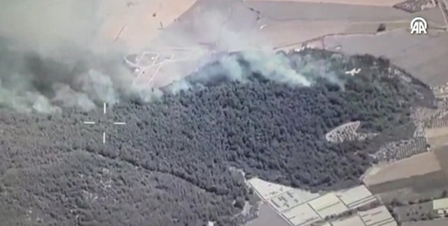 İzmir'de yine yangın çıktı! Tarım alanından ormana sıçradı - Resim: 0